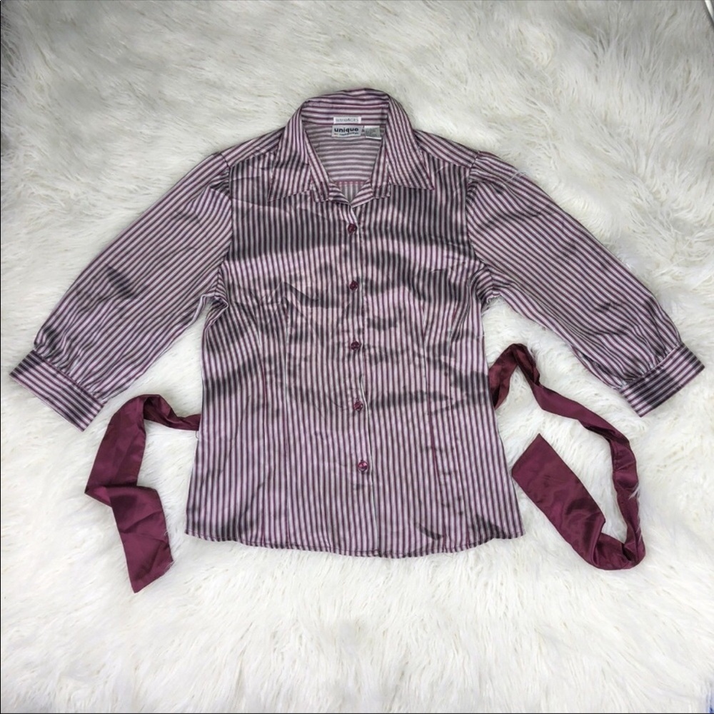 Silk button up